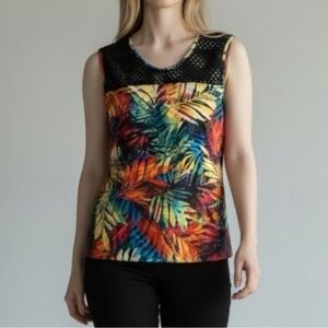 69. INITIATIVES Tank Top🌞🏖️ Multi-colour - Ladies size XL